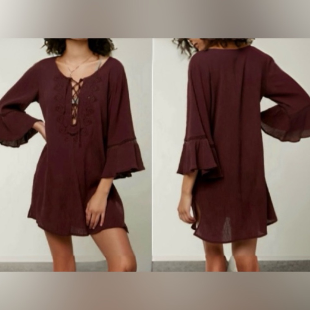 O'Neill Saltwater Solids 3/4 Sleeve Beach Dress. Lounge dress